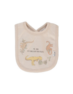 Bebetto - Бебешки лигавник Me and Dudes C1136BE, момче, бежов, 3+м. 2