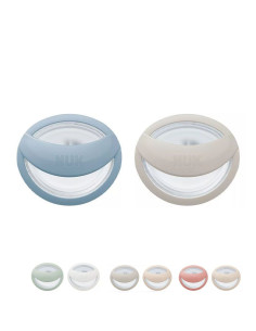 Ортодонтични залъгалки силиконови NUK Mommy Feel + кутийка за съхранение и стерилизация в микровълнова 0-9 мес. 2 бр.