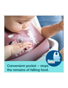 Canpol - Силиконов лигавник с джоб Bonjour Paris, син 2