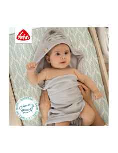 babyFEHN - Хавлия с качулка Ленивец Lazy, Crazy - Pink, 80x80 см