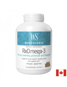 Рибено масло, вечерна иглика и ленено семе WomenSense Rx Omega-3 - Женско здраве 120 софтгел капсули