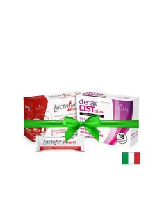 Промо пакет уринарен тракт Drenax с червена боровинка, 18 сашета + Пробиотик Lactofer Fermenti, 12 сашета