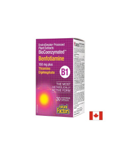 BioCoenzymated  Benfotiamine 150 mg plus Thiamine Disphosphate Бенфотиамин В1 150 mg + Витамин В1 10 mg 30 V-капсули