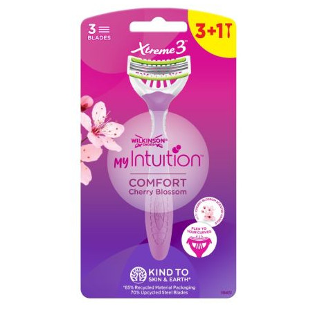 WILKINSON SWORD XTREME3 BEAUTY Дамска самобръсначка за еднократна употреба, 3+1 бр.