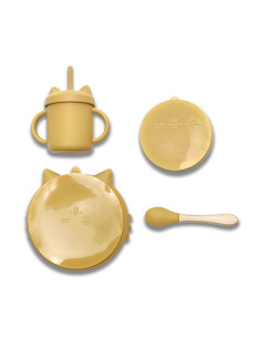 Lorelli - Силиконов комплект за хранене от 4 части, yellow 2