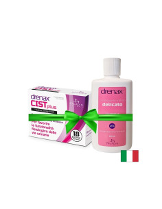 Промо пакет интимно здраве Интимен гел Drenax 220 ml + Drenax с червена боровинка, 18 сашета
