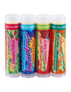 Комплект балсами за устни Throwback: 90s, Crazy rumors, 4 бр 2