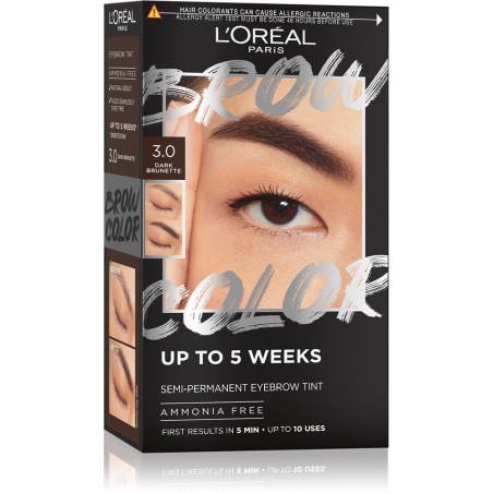 L'OREAL PARIS BROW COLOR Полуперманентна боя за вежди, 3.0 Dark Brunette