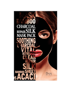 Почистваща маска с бамбуков въглен и пептиди Chamos Acaci