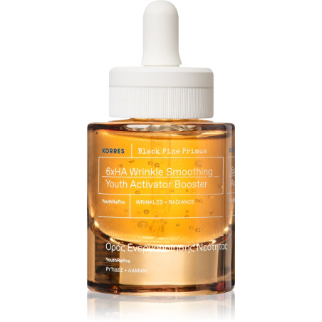 KORRES BLACK PINE PRIMUS Серум за лице срещу първи бръчки с екстракт от зародиш на шишарки, 30 мл