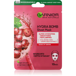 GARNIER SKIN NATURALS Hydra Bomb Хартиена маска за гладка кожа