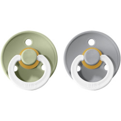 BIBS COLOUR Биберони sage glow/cloud glow 6-18 месеца, 2 бр