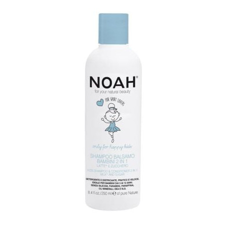 NOAH Kids Milk & Sugar Шампоан и балсам 2 в 1 за деца, 250 мл
