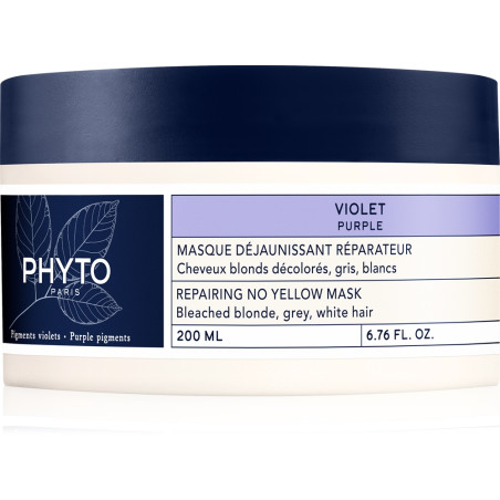 PHYTO COLOR PURPLE REPAIRING NO YELLOW MASK Маска за неутрализиране на жълти отенъци, 200мл.