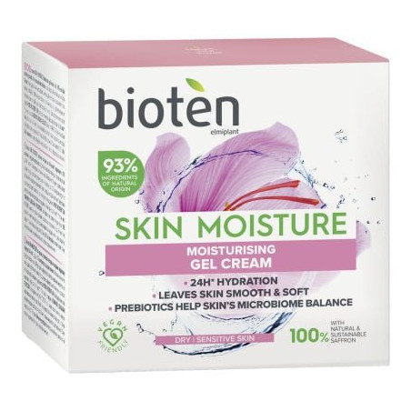 BIOTEN SKIN MOISTURE Дневен крем за суха и чувствителна кожа, 50мл.