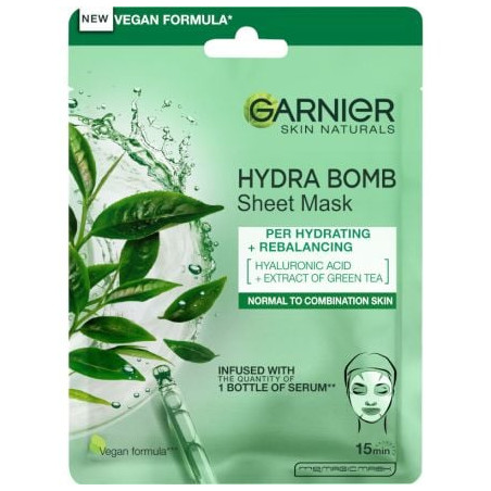 GARNIER SKIN NATURALS MOISTURE+ FRESHNESS TISSUE MASK Маска за лице NORMAL TO COMBINATION SKIN, 32 гр.