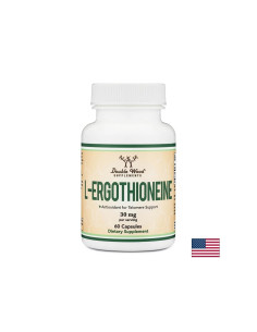 L-Ерготионеин – клетъчно здраве и антиейджинг Антиоксидант за защита на теломерите 30 mg, 60 капсули за 2 месеца прием