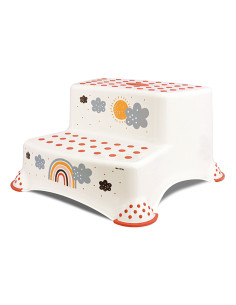 Двойно стъпало за баня Lorelli Rainbow, white