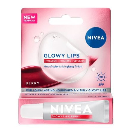 NIVEA GLOWY LIPS BERRY+SPF30 Балсам за устни