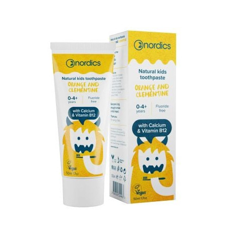 NORDICS NATURAL Детска паста за зъби портокал&мандарина,50 мл. 0-4+г