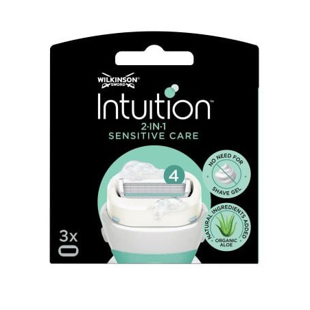 WILKINSON SWORD INTUITION SENSITIVE CARE Резервни ножчета ALOE, 3 бр.