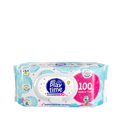 BABY CREMA PLAY TIME Мокри кърпички с лайка, 100 бр.