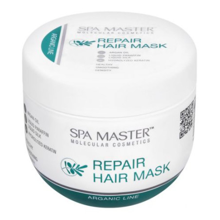 SPA MASTER PROFESSIONAL ARGANIC LINE Маска за коса възстановяваща, 500 мл.