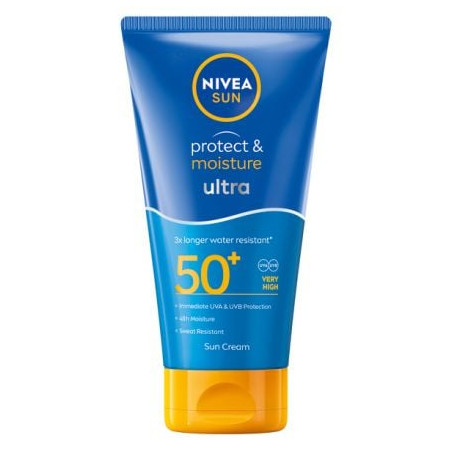NIVEA SUN PROTECT&MOISTURE ULTRA Слънцезащитен лосион SPF 50+, 150 мл