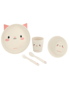Комплект за хранене Kikka Boo Cat Бамбук