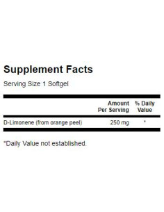 D-Limonene Cold-Pressed Orange Peel Extract 250 mg 2