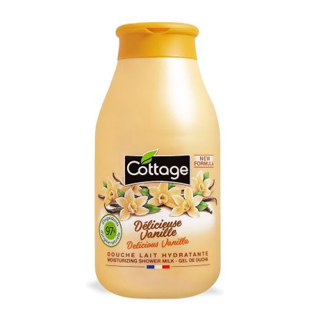 COTTAGE DELIS.VANILLA 97% Натурален крем душ гел за тяло, 250мл.
