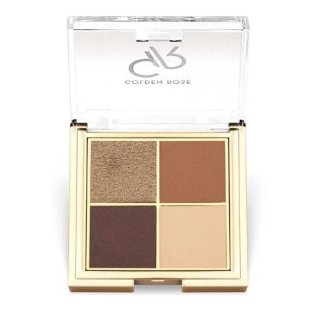 GOLDEN ROSE QUATTRO 04 COFFEE DREAM Палитра сенки за очи, 4 х 2,2 гр.