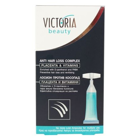 VICTORIA BEAUTY Ампули против косопад с плацента 5бр.х 10мл