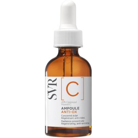 SVR  AMPOULE [C] РЕГЕНЕРИРАЩ КОНЦЕНТРАТ ЗА БЛЯСЪК С ДЕЙСТВИЕ ПРОТИВ БРЪЧКИ ЗА ВСЕКИ ТИП КОЖА 30мл