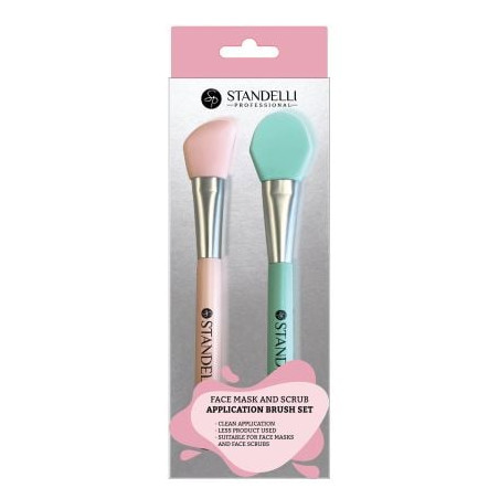 STANDELLI Комплект от силиконови четки за нанасяне на маски и скрабове, 2бр.