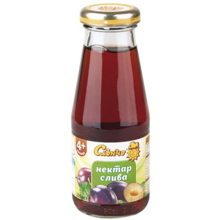 Био нектар Слънчо - Слива, 200 ml