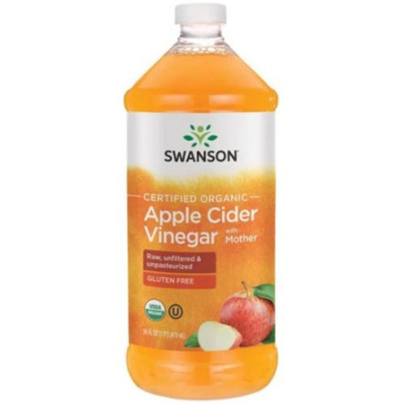 Органичен ябълков оцет, 473 ml, Swanson