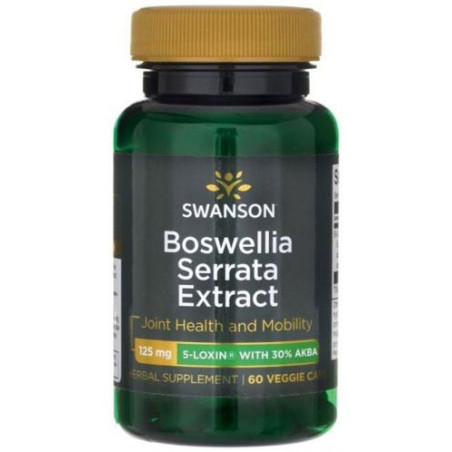 Boswellia Serrata Extract, 125 mg, 60 капсули, Swanson