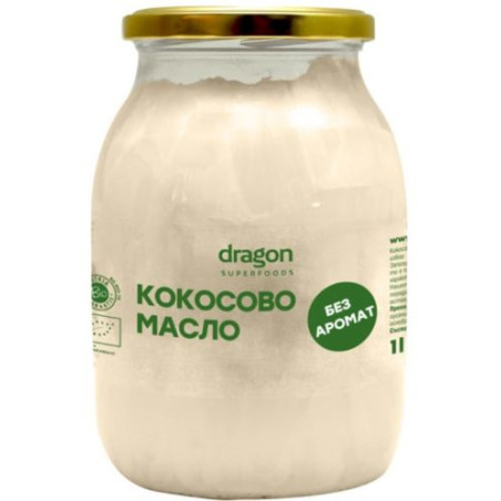Кокосово масло без аромат, 1 l, Dragon Superfoods