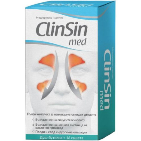 ClinSin Med Пълен комплект Душ-бутилка + 16 сашета, Naturprodukt