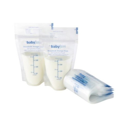 Пликове за съхранение на кърма BabyJem - 200 ml, 25 броя