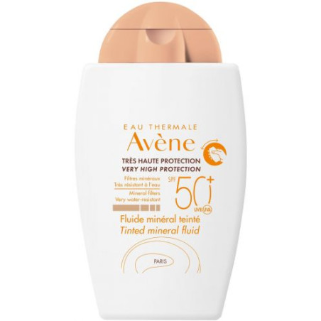 Avène Sun Тониран минерален флуид, SPF50+, 40 ml