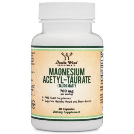 Magnesium Acetyl-Taurate, 60 капсули, Double Wood