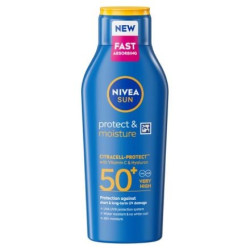 Nivea Sun Слънцезащитен лосион Protect & Moisture, SPF50+, 400 ml