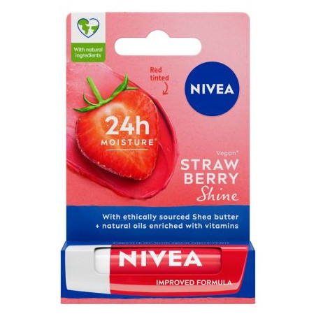 NIVEA FRUITY SHINE STRAWBERRY Балсам за устни 4.8, гр.