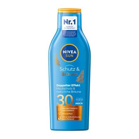 NIVEA SUN PROTECT&BRONZE Слънцезащитен лосион за естествен тен SPF 30, 200 мл