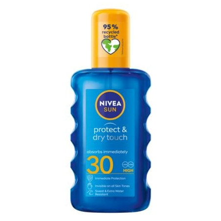 NIVEA SUN PROTECT&DRY TOUCH Слънцезащитен спрей SPF 30, 200 мл