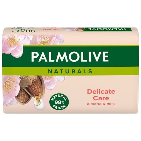 PALMOLIVE NATURALS Сапунс с бадемово мляко delicate care, 90 гр.