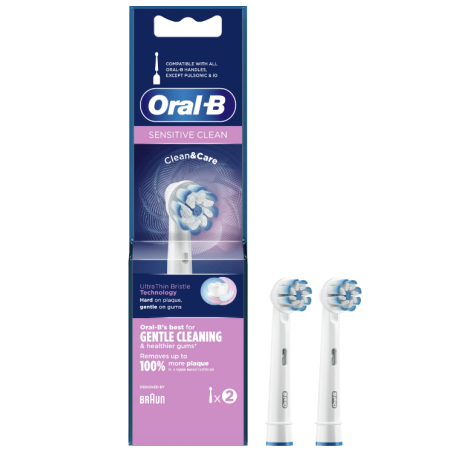 ORAL-B SENSITIVE Резервни накрайници за електрическа четка за зъби, 2 бр.