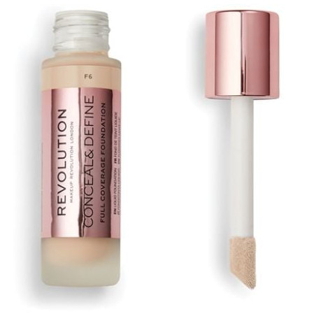 REVOLUTION CONCEAL&DEFINE FULL COVERAGE Фон дьо тен F6, 23мл.